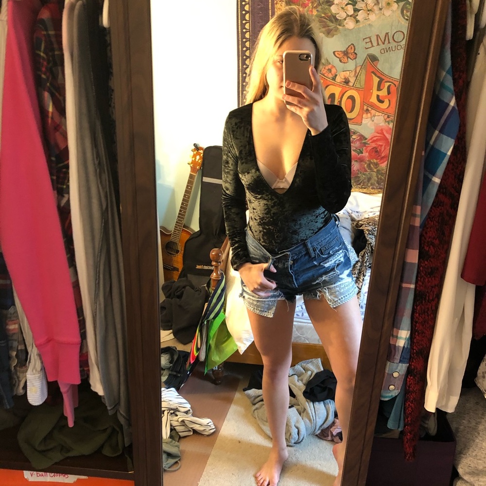 Never worn Felt Victoria secret body suit